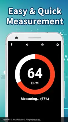 Heart Rate Measurement App android App screenshot 1